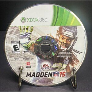 Madden NFL 15 - Xbox 360 2014 Microsoft Video Game Football No Case Tested Works